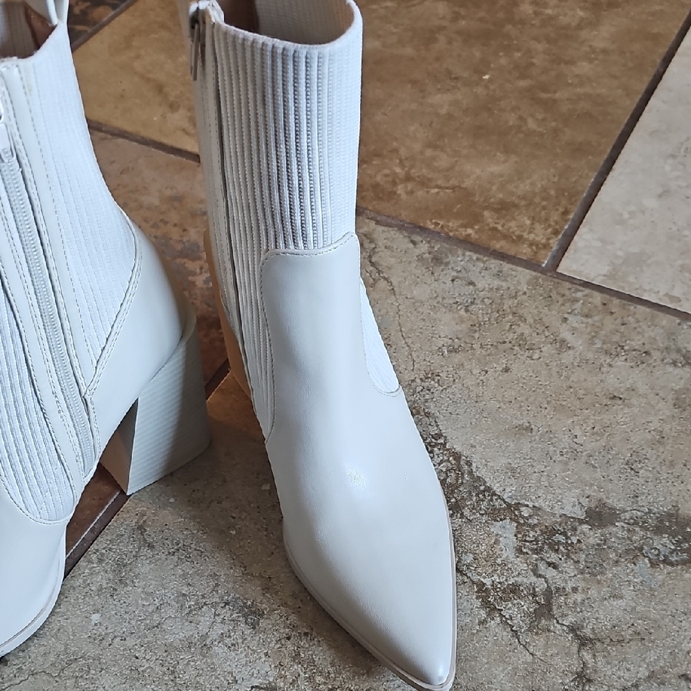 Wild Pair Cream Ankle Boots
